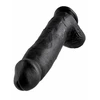 King Cock 12&quot; Cock with Balls Black - Dildo klasyczne