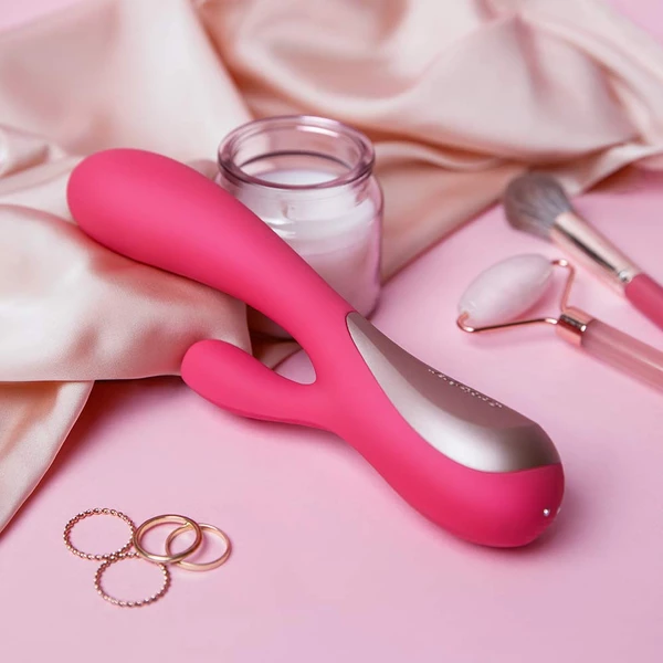 Satisfyer Mono Flex Red  - Vibrátor rabbit ovladatelný přes aplikací