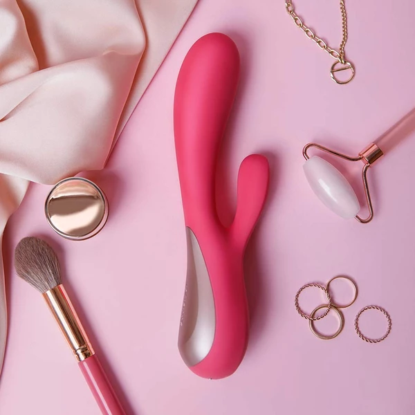 Satisfyer Mono Flex Red  - Vibrátor rabbit ovladatelný přes aplikací