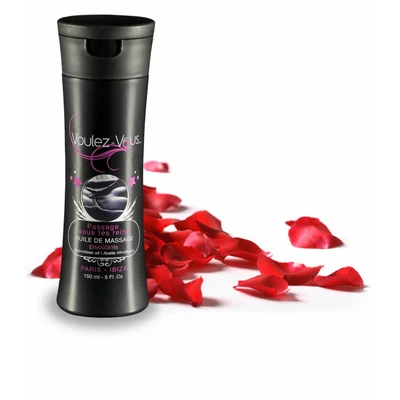 Voulez-Vous... Massage Oil Rose Petals - Olejek do masażu o smaku Róży