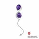OvoL1 Love Balls White Lilac  - Venušiny kuličky fialové