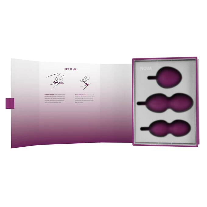 Svakom Nova Kegel Balls Violet  - Venušiny kuličky fialové
