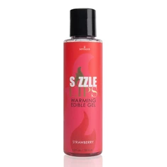 Sensuva Sizzle Lips Strawberry Warming Edible Gel 125 ml  - stimulační gel