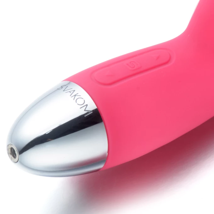 Svakom Barbara Ultra Soft Vibrator Plum Red  - Vibrátor na bod G červený
