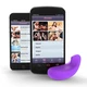 Vibease iPhone &amp; Android Vibrator Version Purple  - Vibrátor ovladatelný přes aplikací Fialový