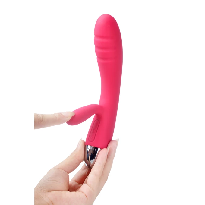 Svakom Barbara Ultra Soft Vibrator Plum Red  - Vibrátor na bod G červený