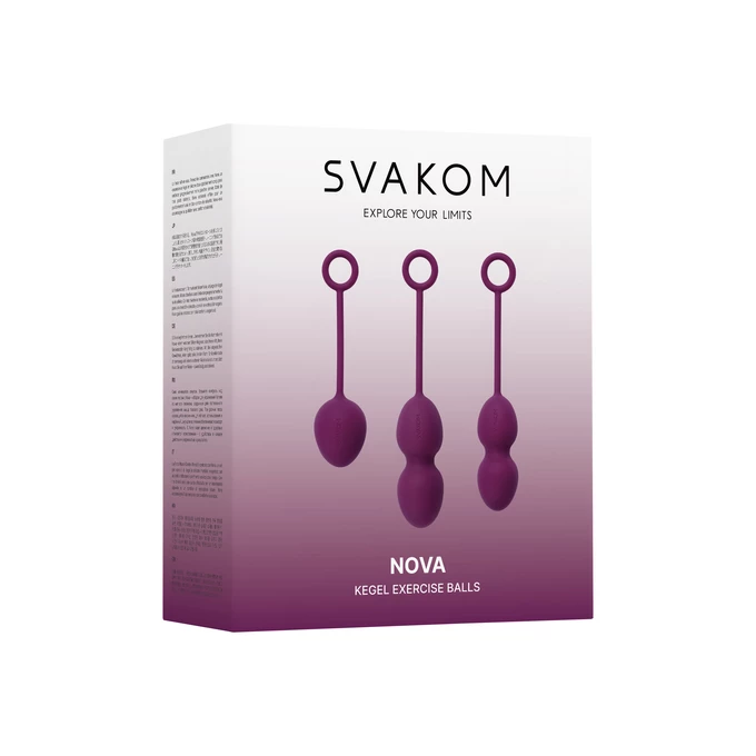 Svakom Nova Kegel Balls Violet  - Venušiny kuličky fialové
