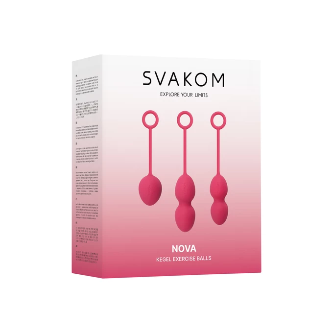 Svakom Nova Kegel Balls Plum Red  - Venušiny kuličky červené