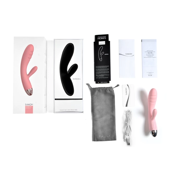 Svakom Barbara Ultra Soft Vibrator Pale Pink  - Vibrátor na bod G růžový