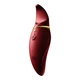 Zalo Hero G Spot Pulsewave Vibrator Wine Red  - Vibrátor na klitoris červený