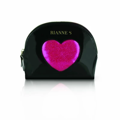 Rianne S Kit dAmour Black/Pink - Wibrujący pierścień erekcyjny, Czarny z Różowym